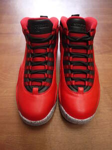 NY/新品/NIKE AIR JORDAN 10 RETRO 30TH/RED/ナイキ エアジョーダン 10 レトロ 30TH 赤 8インチ/26ｃｍ