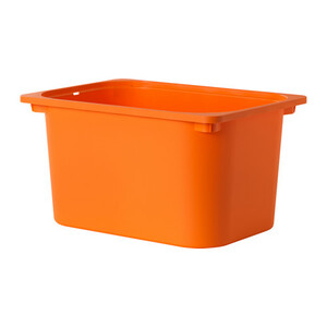 ☆ IKEA イケア ☆ TROFAST トロファスト 収納ボックス, オレンジ ＜長さ: 42 cm 幅: 30 cm 高さ: 23 cm＞ u ☆2ｈ