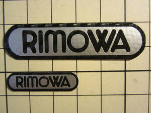 即決　1枚 RIMOWA エンブレム ステッカー 横約58ｍｍ縦約15ｍｍ 1080-CF12 3M カーボンFブラック ハイグレード耐候６年 リモワ