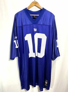 ■ Reebok NFL New York Giants #93 MANNING フットボール Tシャツ 古着 リーボック ジャイアンツ マニング アメフト サイズ2XL ■