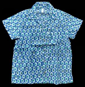 キッズ 4才～5才 アロハシャツ anokhi koki 半袖シャツ　　子供服 110～120サイズ程度 柳4573
