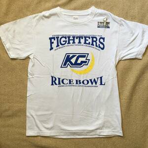 ※　関西学院大学 　ファイターズ 　アメリカンフットボール　ＲＩＣＥＢＯＷＥＬ　ＦＩＧＨＴＥＲＳ　Mサイズ　Tシャツ　※