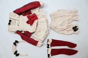 MSD＆MDD/OF:M+V　STUDIO製可愛いリボンメイド服５点セット U-24-04-17-168-TN-ZU