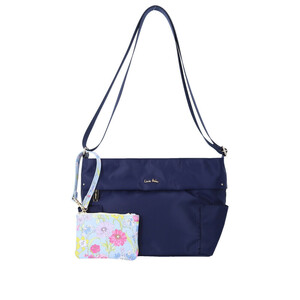 ☆ ネイビー ☆ LAURA ASHLEY 横型ショルダーバッグ ローラアシュレイ バッグ LAURA ASHLEY ILNL-04 ショルダーバッグ ショルダーバック