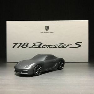 【即決】ポルシェ 718 ボクスターS 正規ディーラー非売品 メタルカー ペーパーウェイト Porsche Boxster S マッドブラック 黒