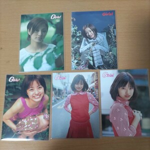 アイドル　女優　カードコレクション　GIRLS　上戸彩　超レアカード　5枚セット　2001―2003年