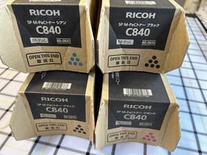 RICOH リコー SP M-PaCトナー C840 3色（＋1色シアンおまけ）セット 
