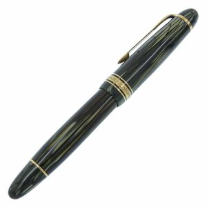 ■ 1円 ～ 正規 中古 レア ■ MONT BLANC モンブラン ■ ストライエイティッド マイスターシュテュック 146 万年筆 ■ ペン先14C 585 緑