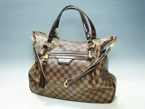 2101053【LOUIS VUITTON ルイヴィトン】ダミエ イーヴォラ MM ショルダーバッグ トートバッグ 2WAY LV