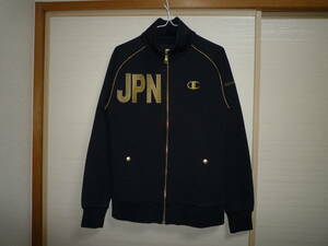 チャンピオン×ドレスキャンプ JPN ジャージジャケット 黒×金 Sサイズ