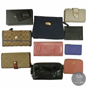 1円～ ブランド財布 10点 まとめ売り CARTIER DUNHILL COACH Chloe MICHAEL KORS 等◆送料600円～◆～5/23(木)終了 質屋-9721