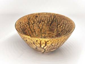 【簾釉深鉢】　クメール陶器　12～13世紀　保証品　　　N0305F
