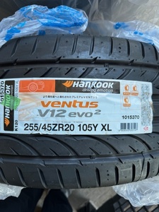 送料無料　新品　未使用　ハンコック　VENTUS　V12　evo2　255/45R20