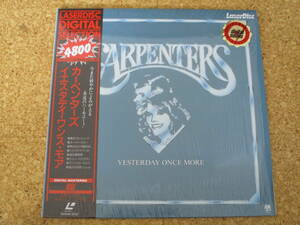 ◎Carpenters　カーペンターズ★Yesterday Once More/日本レーザーディスク Laserdisc 盤☆帯、シート、シュリンク