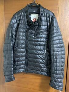 激レア　モンクレール　russel ブラック　4 ローリングストーンズ　レザー　moncler