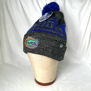 デッドストック 00s FLORIDA GATORS アクリル ニット キャップ ONE SIZE ボンボン ニット帽 ワニ フロリダ大学 deadstock 90s ビンテージ