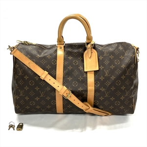 ルイヴィトン LOUIS VUITTON キーポル バンドリエール45 ボストンバッグ モノグラム キャンバス M41418 ショルダーストラップ付属 旅行鞄