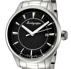 Montegrappa モンテグラッパ フォーチュナ クォーツ　 メンズ腕時計 ブラック文字盤 IDFOWAIC 