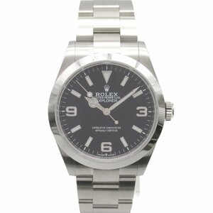 ロレックス エクスプローラーI 40 ランダム番 腕時計 ウォッチ ブランドオフ ROLEX ステンレススチール 腕時計 SS 中古 メンズ