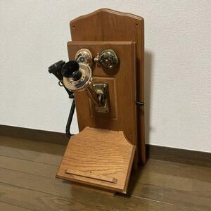 昭和レトロ デルビル磁石式壁掛電話機