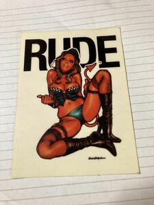 売切 ルードギャラリー RUDE GALLERY ロッキンジェリービーン RUDE DEVIL STICKER ART WORK by Rockin