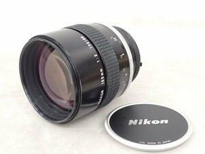 Nikkor 大口径中望遠レンズ Ai NIKKOR 135mm F2 ニコン ▽ 6E100-9