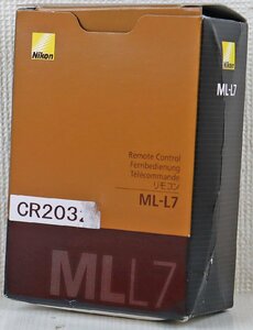 S◎中古品◎カメラアクセサリー『リモコン ML-L7』 N16F1 Nikon/ニコン Bluetooth ブラック 対応機種:Z 7Ⅱ/Z 6Ⅱ/COOLPIX A1000他 箱付き