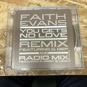 ◎ HIPHOP,R&B FAITH EVANS - YOU GETS NO LOVE REMIX INST,シングル,HYPE STICKERコレクターズアイテム! CD 中古品