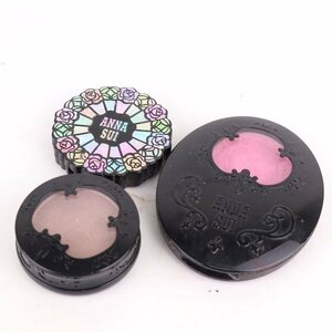 アナスイ チーク等 アイカラー他 3点セット まとめて コスメ やや難有 チップ無 レディース ANNA SUI