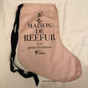 即決！新品！メゾンドリーファー MAISON DE REEFUR 限定 ソックスバッグ ピンク 靴下 ショッパー 梨花