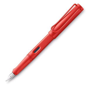 万年筆 ラミー LAMY EF 極細字 サファリ ストロベリー L20SB-EF 両用式 限定色 正規輸入品/6218/送料無料メール便　箱無し