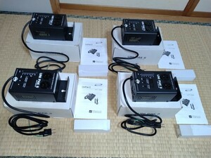 UNI PACⅡ ADJ製DMX 1CHタイプのコンパクト調光ユニット４台セットでの出品。通電確認のみのジャンク扱いノークレーム・ノーリターンで。