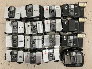 【大量16個】 リコー Ricoh オートハーフ Auto Half SE F EF 等 ハーフサイズカメラ ケース付き 等 大量 シリーズ まとめ ジャンク D123
