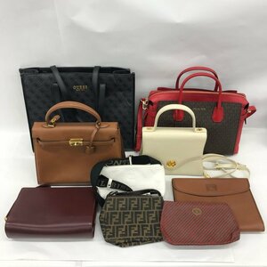 Cartier / GIVENCHY / FENDI / GUCCI / GUESS / MICHAEL KORS ほか ポーチ バッグ 9点まとめ ジャンク【CDBC7005】