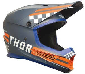 Lサイズ ヘルメット THOR24 SECTOR2 COMBAT ミッドナイト/オレンジ 日本専用設計［SG規格］［MFJ公認］オフロード 正規輸入品 WESTWOODMX