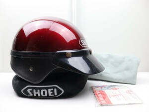 【希少】 SHOEI ショウエイ S-10 Classic Red 当時物 ハーフヘルメット 半帽 Mサイズ 