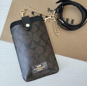 新品　COACH スマホショルダー 大人気フォーン クロスボディ