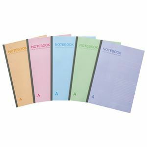 【新品】TANOSEE ノートブック A4 A罫7mm 40枚 5色パック 1セット（50冊：5冊×10パック）