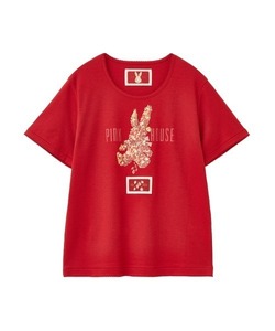 「PINK HOUSE」 半袖Tシャツ MEDIUM レッド レディース