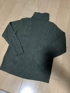 【BROWNY】WEGO ウィゴー ユニセックス　タートルセーター　ゆるだぼ　編み目模様　Mサイズ