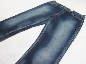 送料無料!!　大きいサイズ　GAP JEANS　ギャップ　STRAIGHT FIT　ストレートフィット　加工　デニム　ジーンズ　インディゴ　38　W98CM