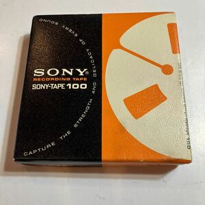 オープンリールテープ　SONY 100 中古　美品　　元箱付き