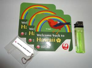 ◆JAL ステッカー 非売品 Welcome back to Hawai 日本航空 国際線 ハワイ　