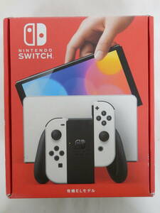 059D581D♪ Nintendo Switch スイッチ 本体 有機ELモデル Joy-Con(L)/(R) ホワイト 中古 動作OK