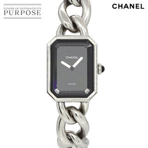 シャネル CHANEL プルミエール Mサイズ H0452 ヴィンテージ レディース 腕時計 ブラック クォーツ ウォッチ Premiere 90226992