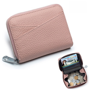 ☆ ピンク ☆ RFID 本革 カードケース 小銭入れ付き 大容量 ycase5003 RFID 本革 カードケース 小銭入れ コインケース 大容量 カード入れ