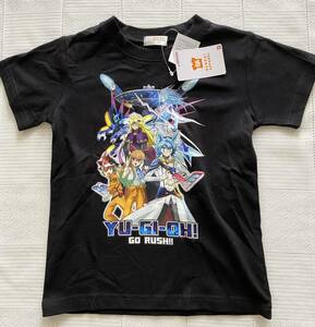 即決★新品120　遊戯王　YU-GI-OH! GO RUSH!! 半袖Tシャツ　黒　YUGIOH　バンダイ　男の子用　アニメ