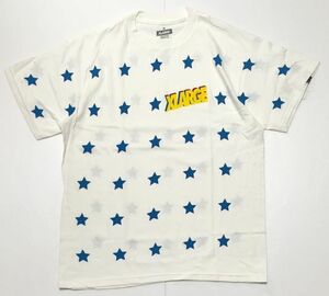 XLARGE エクストララージ 星総柄 Tシャツ M 新品 白 青 ホワイト ブルー