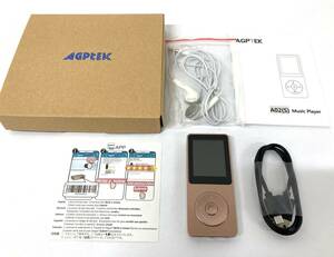 #6216　 AGPTEK 音楽プレイヤー Bluetooth5.0 MP3プレーヤー ミュージックプレイヤー イヤホン付き 超軽量 A02
