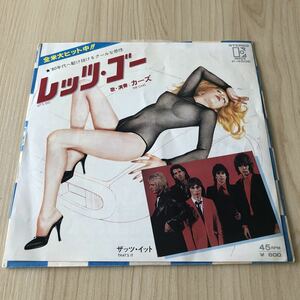 【国内盤7inch】カーズ THE CARS LET`S GO THAT`S IT / EP レコード / P450E / 洋楽ロック /